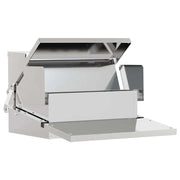 Mangiatore a Pedale per Pollo Argento 50 x 40 x 29 cm CFW5026206