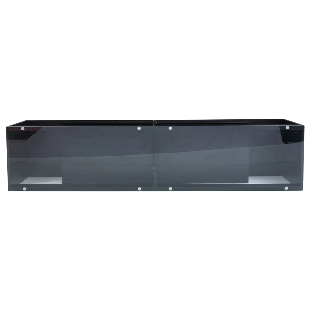 Mobile TV LED nero lucido 180 cm con 2 cassetti