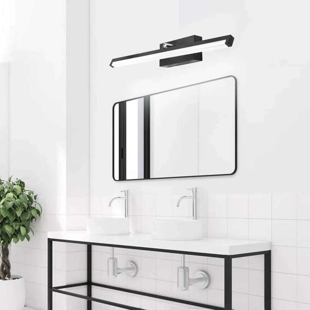 Lampada Da Parete Da Bagno Led Sopra Specchio 12w 50cm APP373-1W Nero