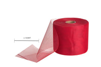 Set 3 Bobine Decorativa Tulle Rotolo 12,5 100 mt Rosso
