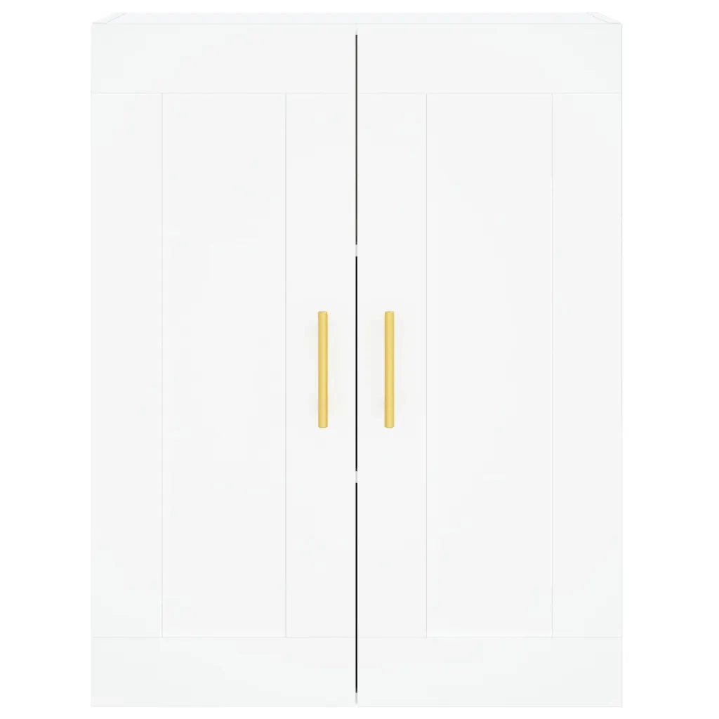 Armadietti a Parete 2 pz Bianchi in Legno Multistrato 3198001