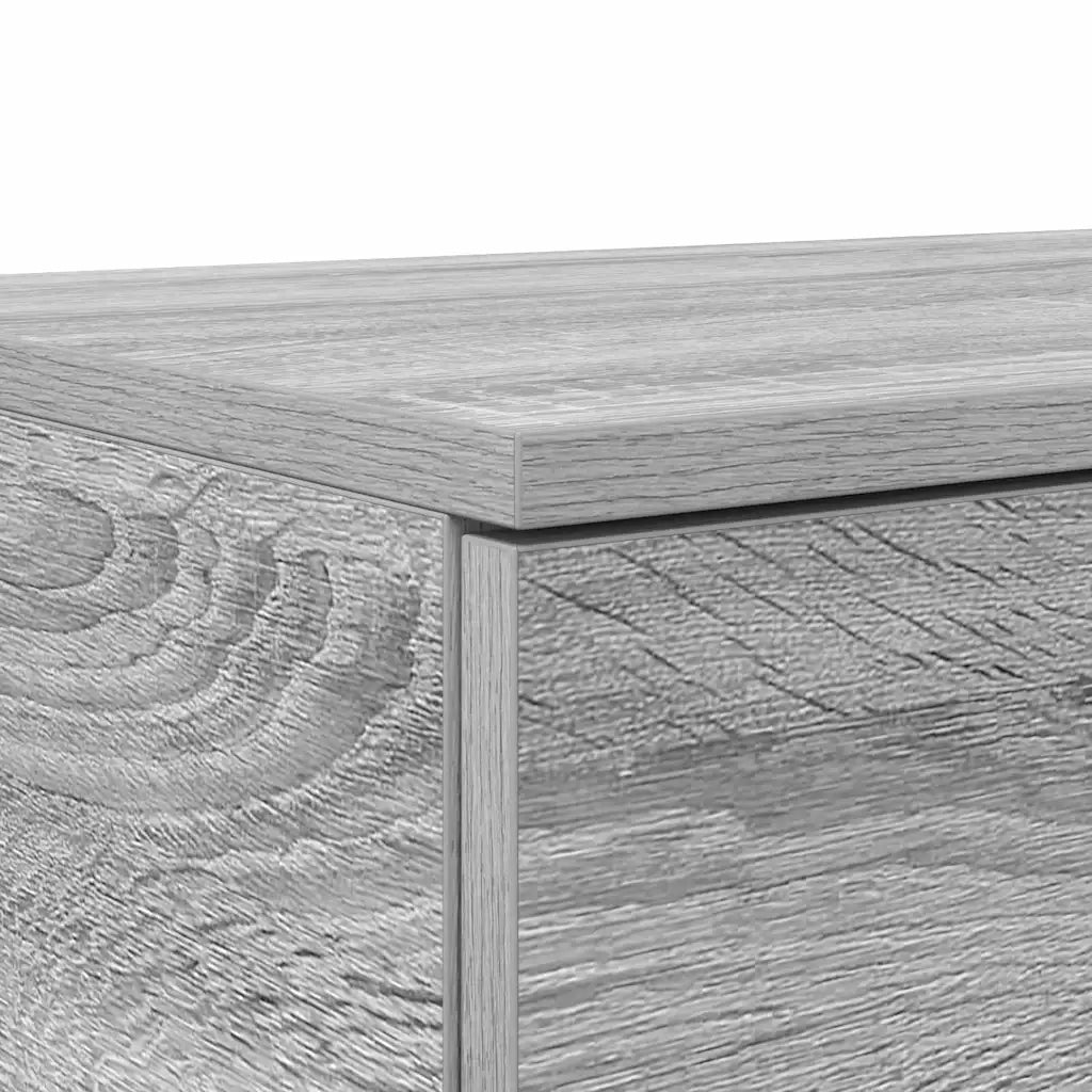 Cassetti per letto | Comodino | Armadio da Notte | Mobiletto da notte Grigio Sonoma 135 x 36,5 x 16,5 cm