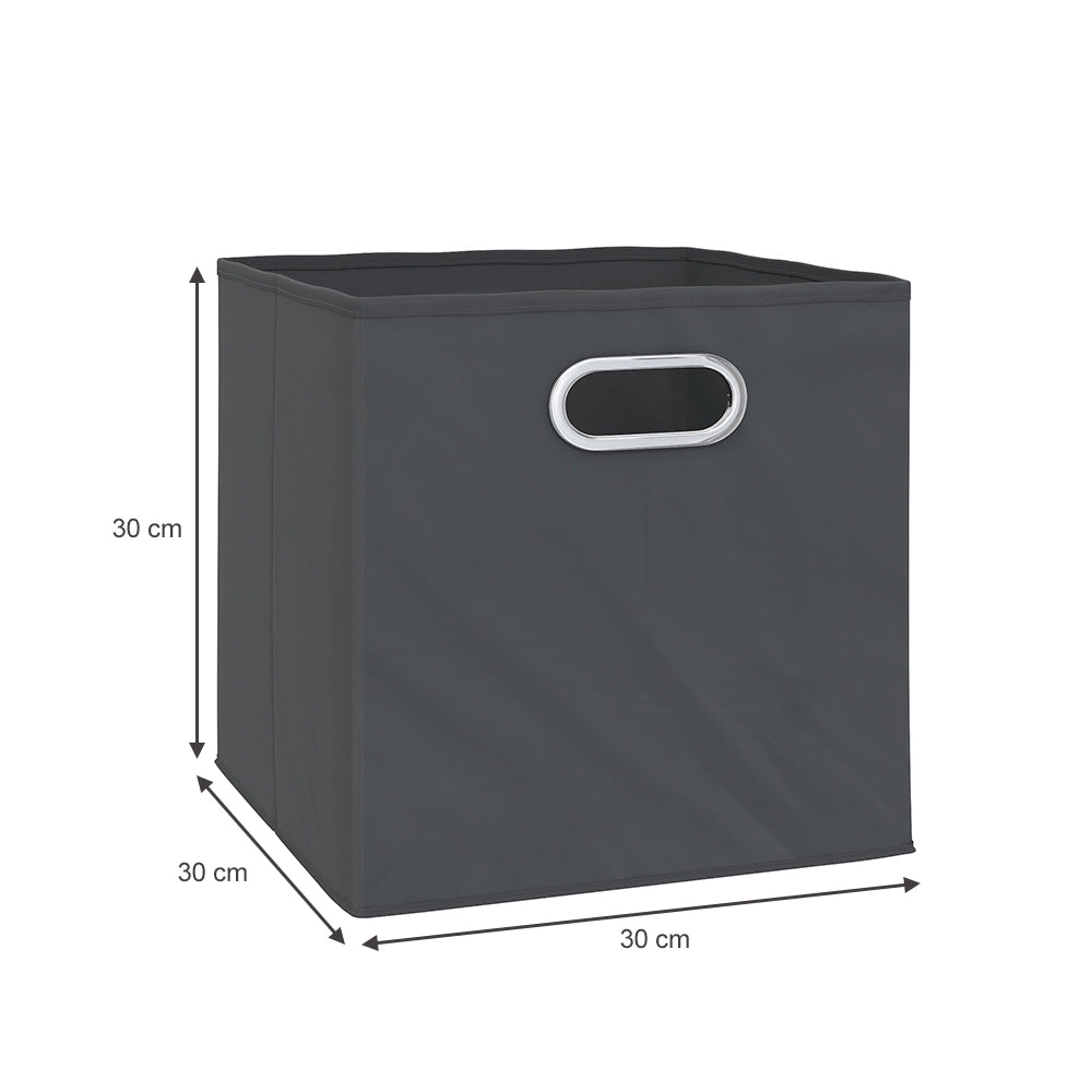 Vicco Scatola pieghevole Antracite 30 x 30 cm Set di 4