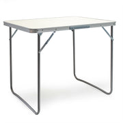 Tavolo da campeggio pieghevole in alluminio per giardino balcone escursionismo 80 cm bianco 16_0000541