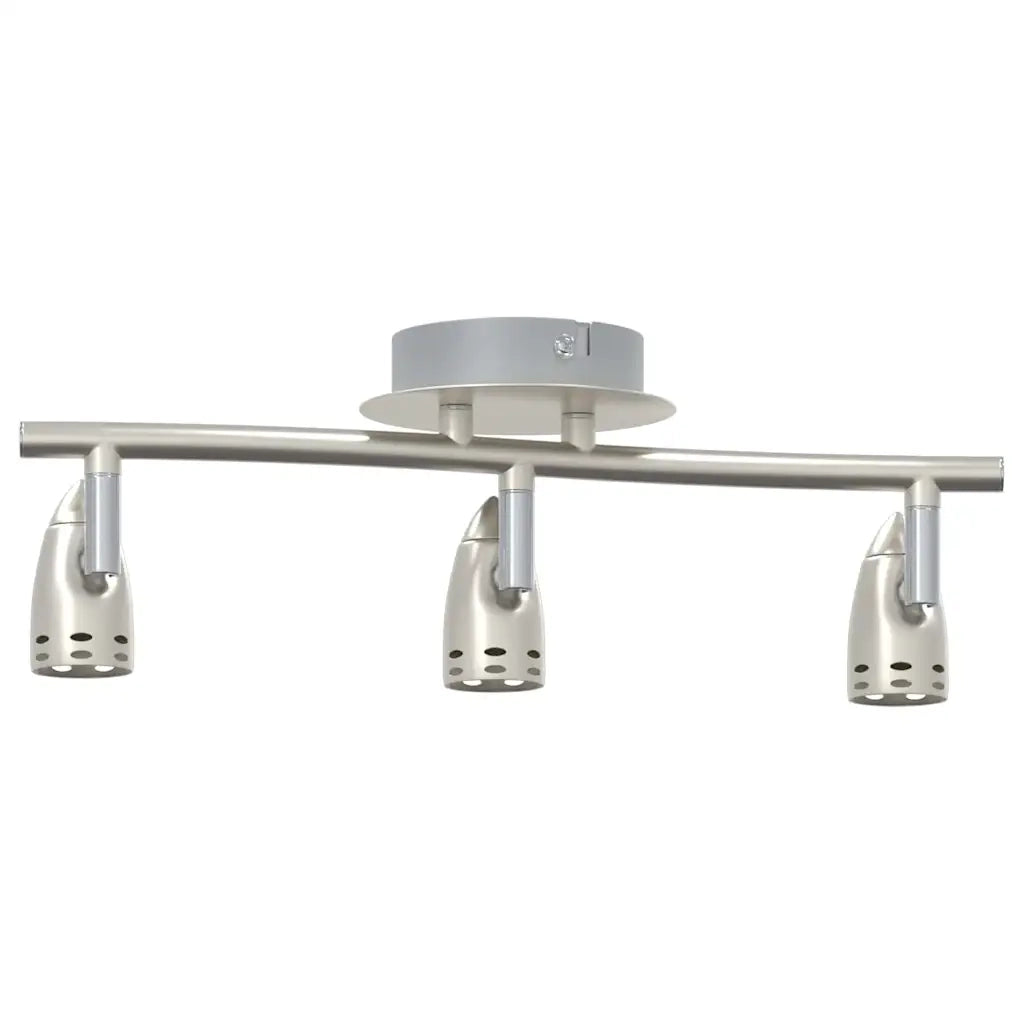 Faretto da soffitto Nichel 36,5 x 10 x 12,5 cm Metallo 4108218