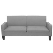 Divano a 3 Posti 180x65x76 cm Grigio Chiaro 244711