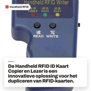Copiafacenti a Mano di Carte RFID con Lettore e 6 Etichette Scrivibili - Incluso 6 Carte - Portatile - Ideale per la Sicurezza - Facile da Usare