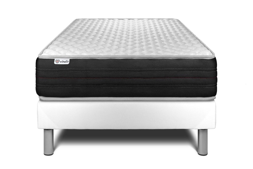 Letto con materasso VITAL MEMO ONE 120 x 200 cm Rete kit Bianco