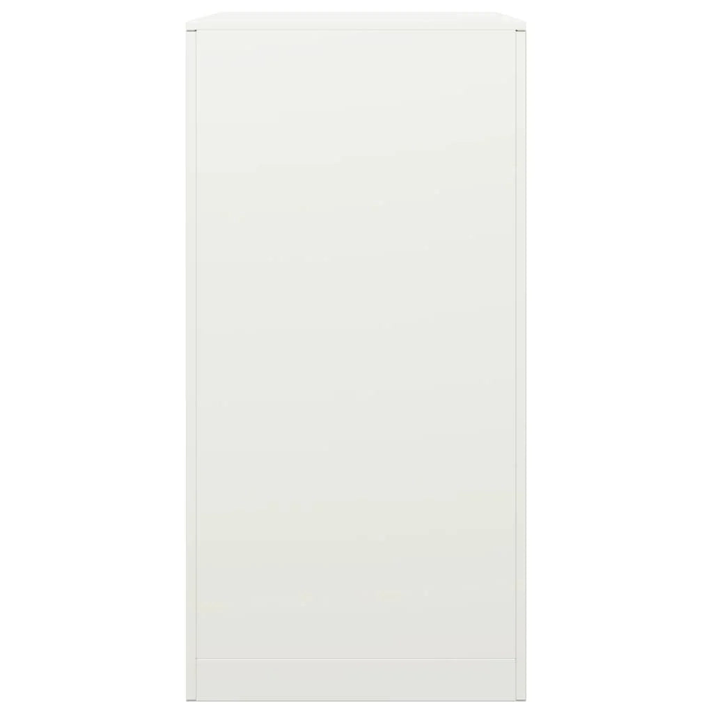 Portalegna 60 x 40 x 80 cm acciaio bianco 02_0043733