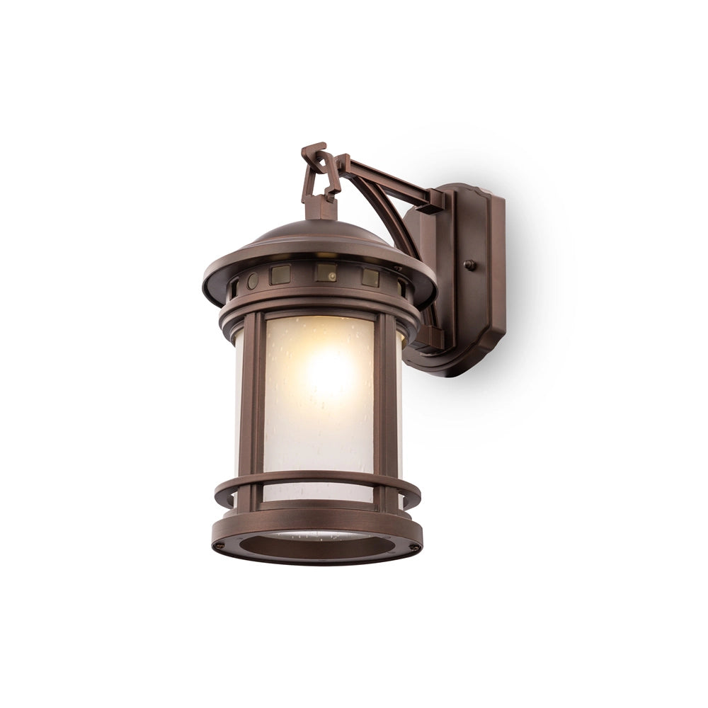 Lampade Da Parete Vintage Da Esterno Alluminio Marrone 1 Luce E27 60W Ip44