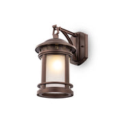 Lampade Da Parete Vintage Da Esterno Alluminio Marrone 1 Luce E27 60W Ip44