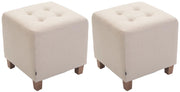 Set di 2 sgabelli Pharao crema