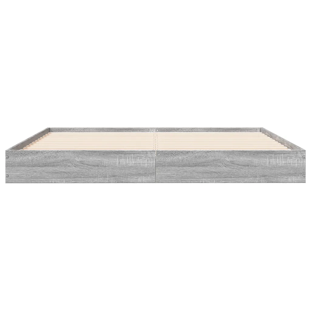 Giroletto senza Materasso Grigio Sonoma 160x200 cm Truciolato 842012