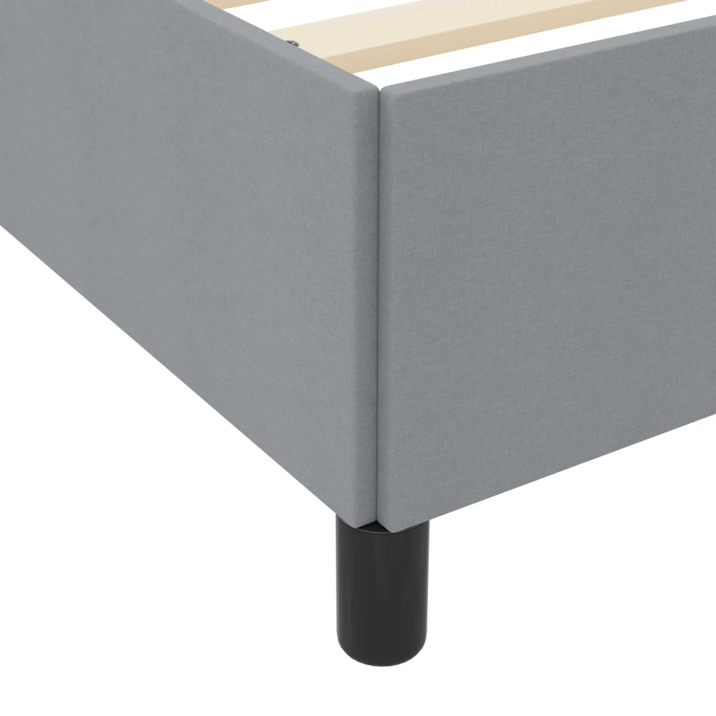 Letto a molle Grigio chiaro 140 x 200 cm Tessuto 3398864