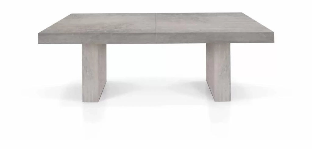 Tavolo nobilitato finitura beton l.160 p.90 h.76 (aperto 410cm ) (1636) - Mobili 2G