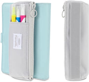 Etui per Notebook Versatile - Notatello per Notebook - Raccordo per Raccogliere Pennarelli - Panno di Panno - Portatile - Adatto per Notebook da 7,8 a 9,8 pollici - Contenitore per Pennarelli