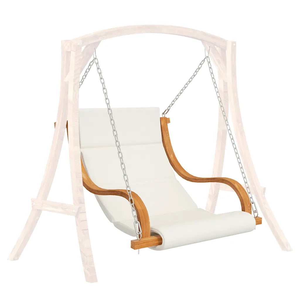 Sedia a Dondolo Senza Telaio con Cuscino Legno Curvato CFW6405720