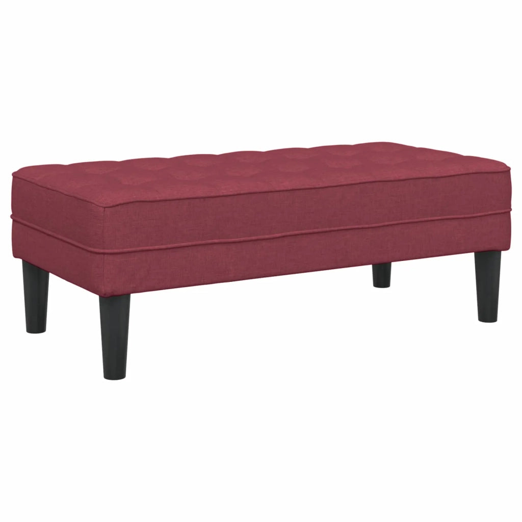 Set di divani con cuscino 2 pcs Rosso Vino Poliestere 3329255