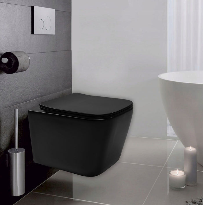 Vaso Wc Sospeso Rea Julio Black Matt