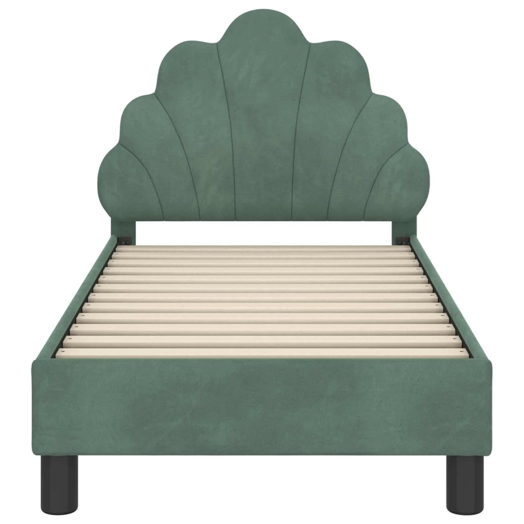 Letto singolo | Letto per adulti | Struttura letto per bambini con testata Verde Mare 70 x 140 cm