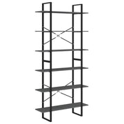 Armadio contenitore alto dal design industriale 100 x 30 x 210 cm in legno di pino grigio 02_0047884