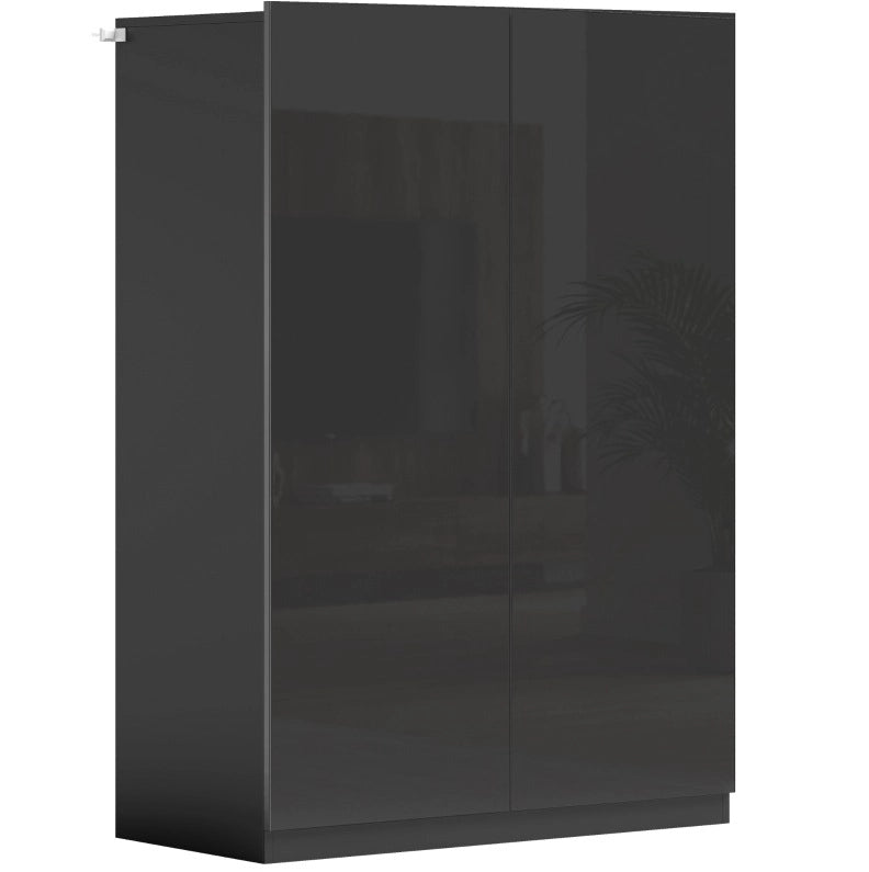 SCARPIERA 5 Ripiani 72x34,5x103 cm Nera con Ripiani Regolabili