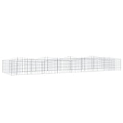 Gabbione ad arco rialzato 400 x 100 x 50 cm in ferro zincato Argento 02_0039935