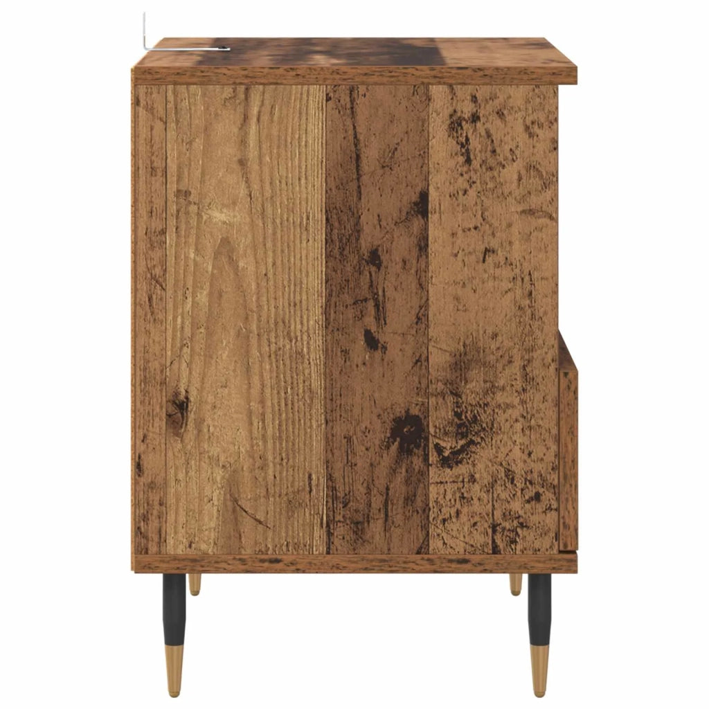 Armadio da Notte 2 pcs Legno vecchio 40 x 35 x 50 cm