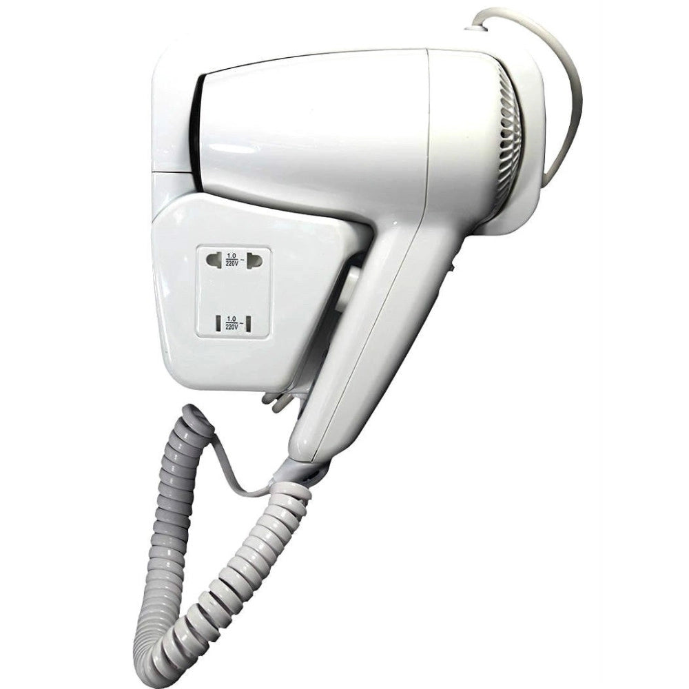 Trade Shop - Asciugacapelli Phon Da Parete A Muro Albergo Hotel Per Bagno Alberghi Spogliatoi -