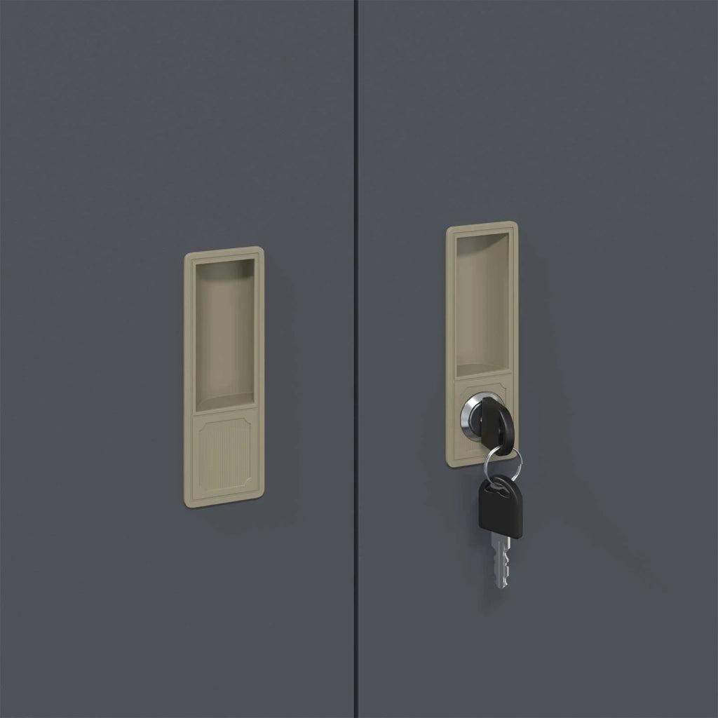 Armadio Antracite 90 x 40 x 70 cm Acciaio