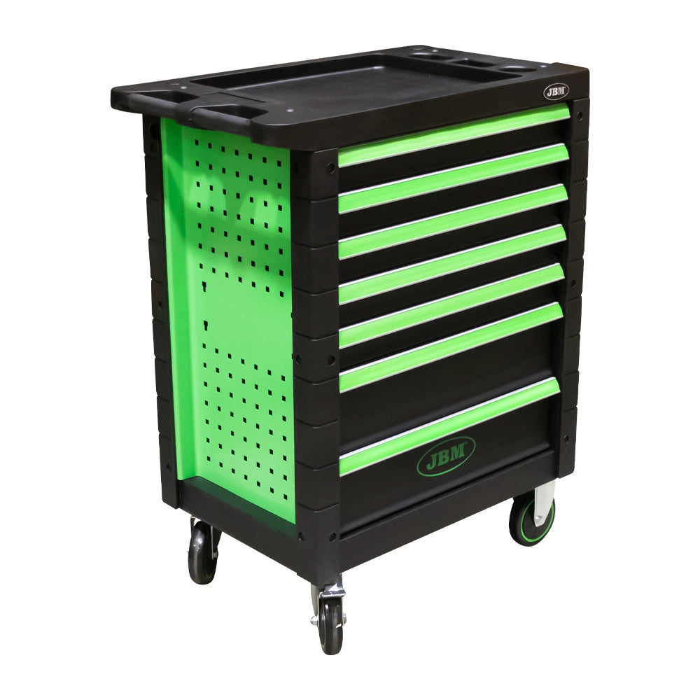 CARRELLO PORTAUTENSILI PORTA ATTREZZI OFFICINA 7 CASSETTI SENZA UTENSILI JBM 54006