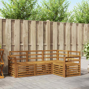 Set divani 4 pcs Naturale Legno di Acacia Massello