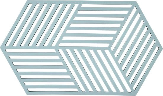 Sostegno in silice - Resistente al calore - Decorativo - 1 pezzo - Blu nebbia - 24 x 14 cm