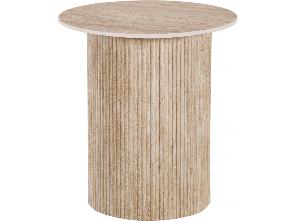 Tavolino laterale in ceramica "Eclat", tavolino, comodino - 50 x 50 cm - Marrone