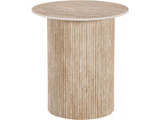 Tavolino laterale in ceramica "Eclat", tavolino, comodino - 50 x 50 cm - Marrone