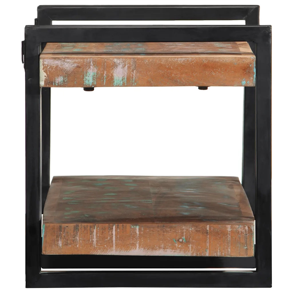 Mensola da Parete Multicolore in Legno Massello di Recupero 4017483