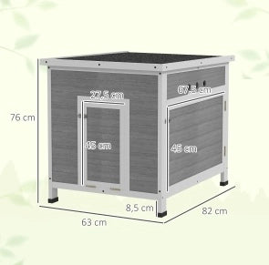 Ricovero in legno per pollame con tetto impermeabile