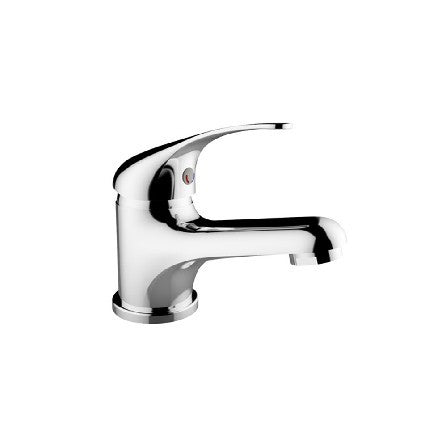 Miscelatore lavabo serie eva, finitura cromata