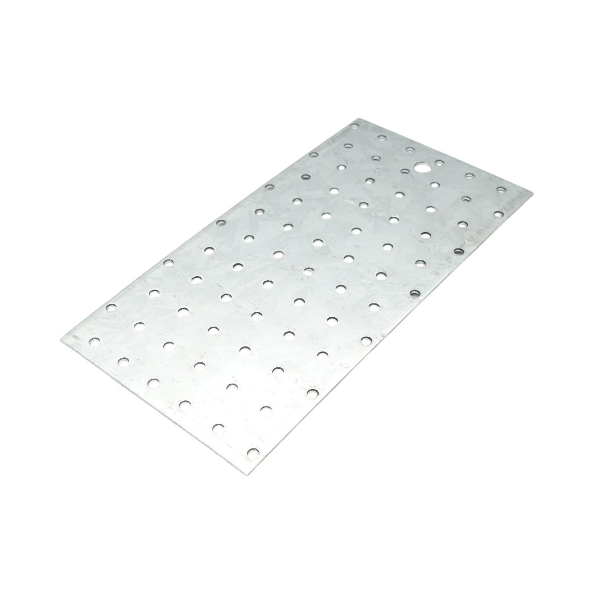 Piastra forata 120x240mm, spessore 2mm, acciaio zincato