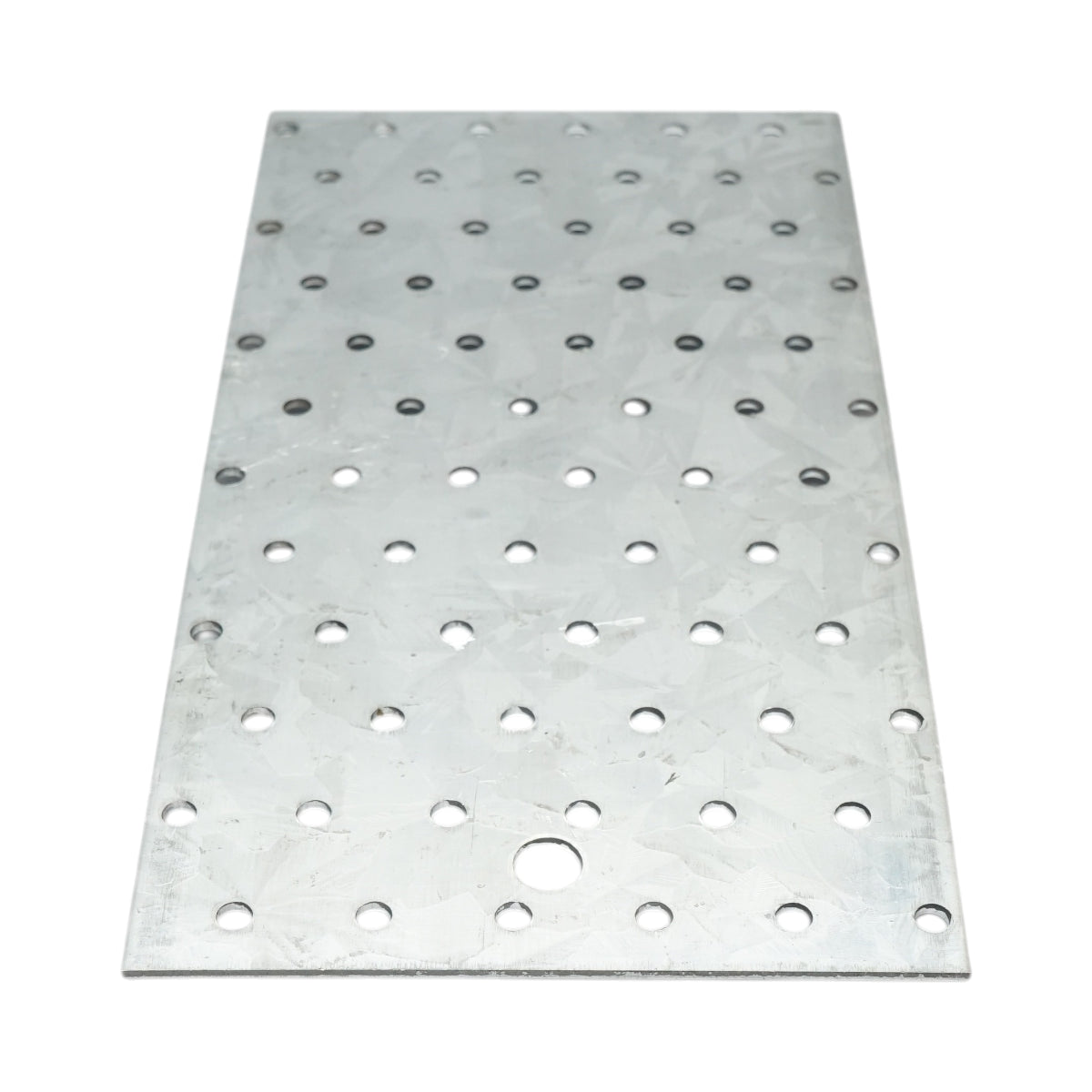 Piastra forata 120x240mm, spessore 2mm, acciaio zincato