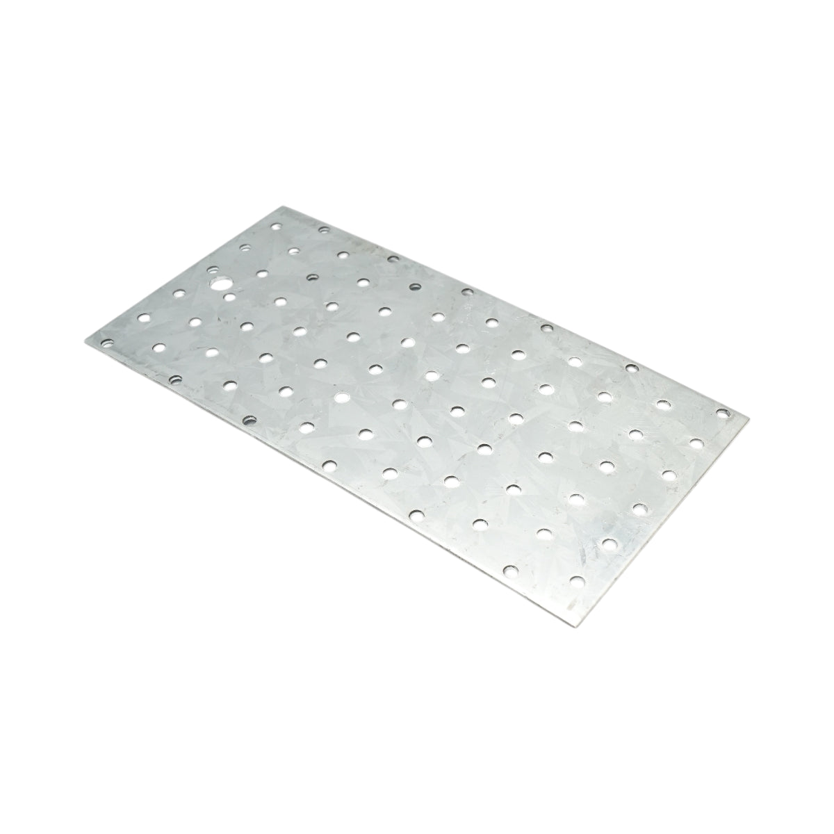 Piastra forata 120x240mm, spessore 2mm, acciaio zincato