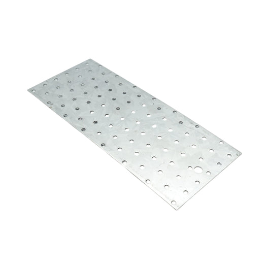 Piastra forata 120x300mm, spessore 2mm, acciaio zincato
