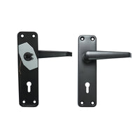 Serratura per porta con placche nere 57x100x60mm