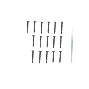 Set 2 cerniere a battente da 100 mm con viti