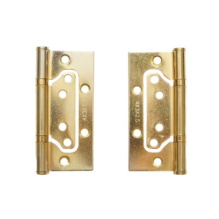 Set di 2 cerniere complanari 100×73 mm zincate con viti