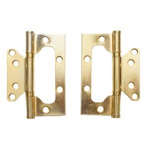 Set di 2 cerniere complanari 100×73 mm zincate con viti