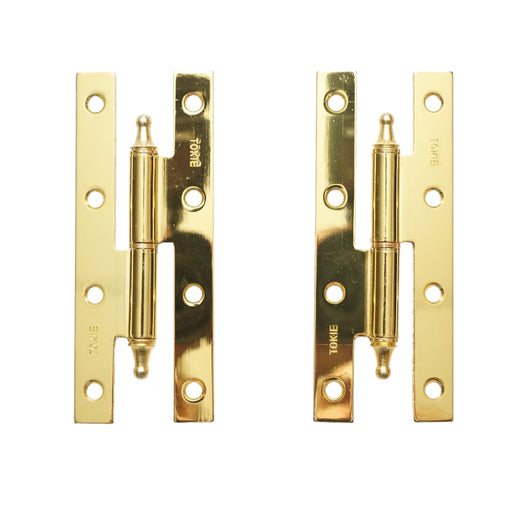 Set di 2 cerniere in bronzo per porta sinistra – 140×55 mm