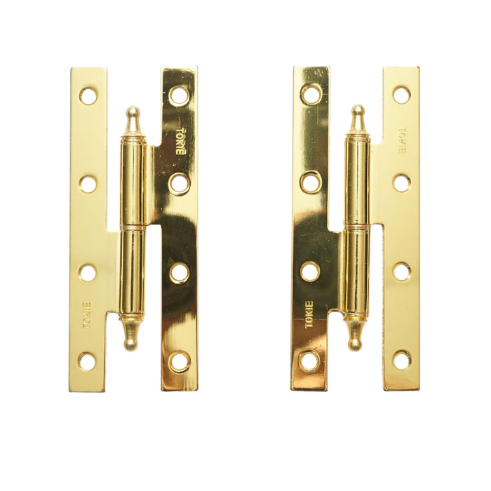 Set di 2 cerniere in bronzo per porta sinistra – 140×55 mm