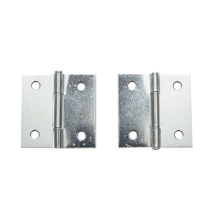 Set di 2 cerniere invisibili naturali – 50 × 50,5 mm con viti