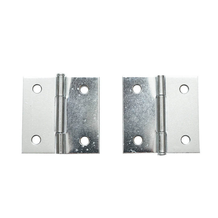 Set di 2 cerniere invisibili naturali – 50 × 50,5 mm con viti